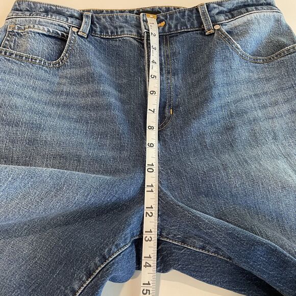 Talbots Jeans 12 High Waisted Relaxed 32x30 Talbots Jeans Palisade Wash Talbots - Picture 7 of 16